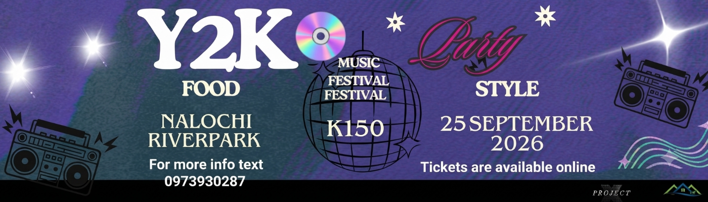 Banner for Y2K party