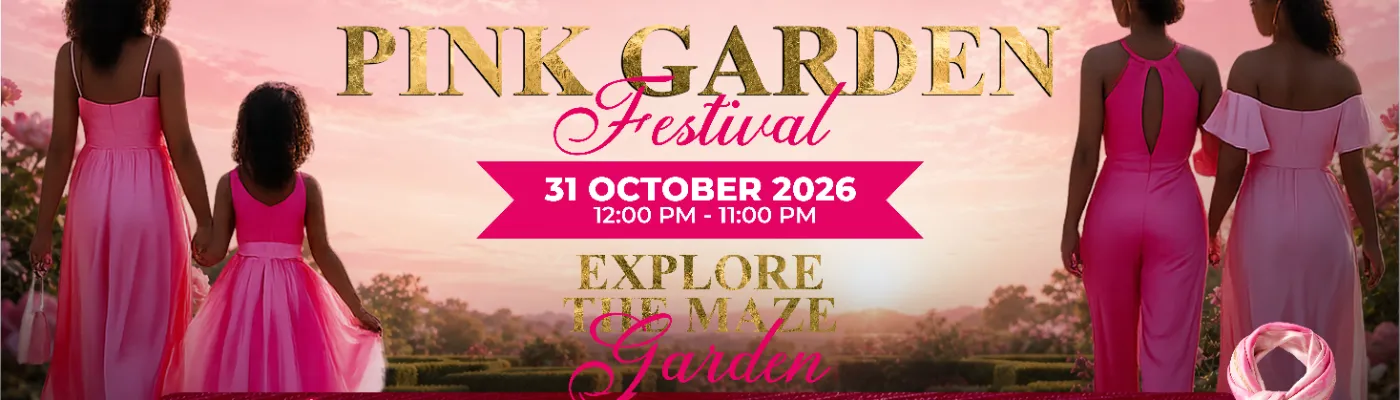 Banner for Glow in Pink Garden Festival