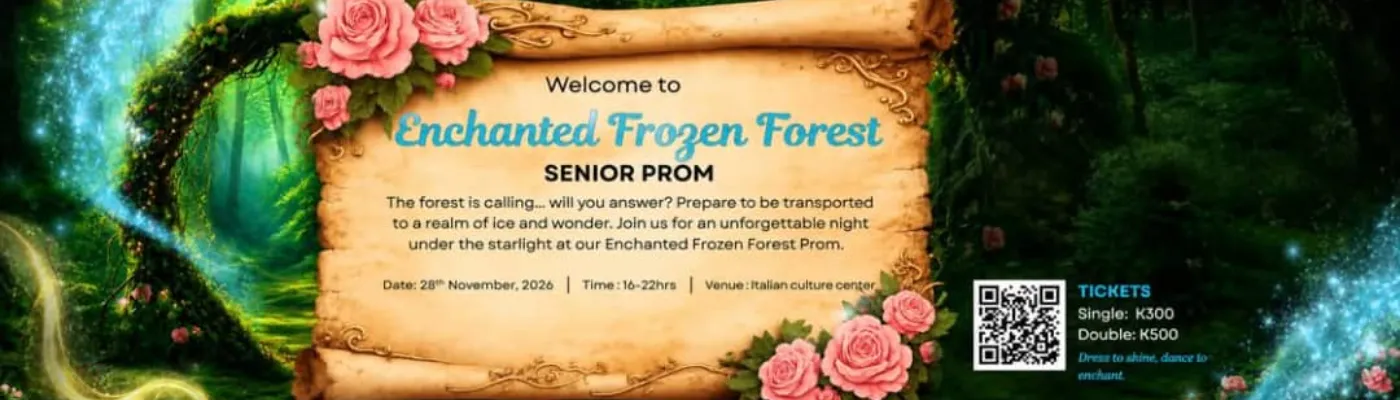 Banner for Senior Prom Night