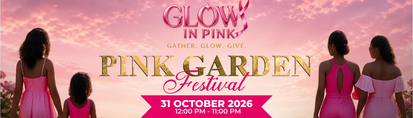 Banner for Glow in Pink Garden Festival