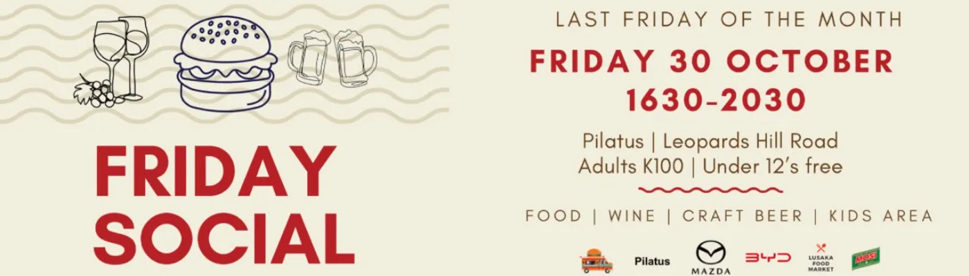 Banner for Friday Social 30 October