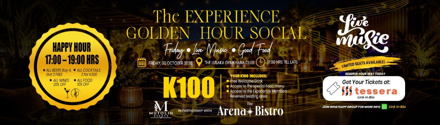 Banner for The Experience Golden Hour Social